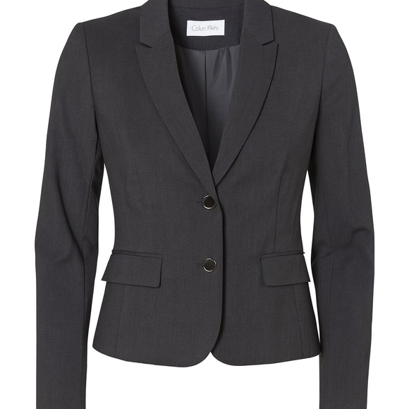 Calvin Klein Jackets & Blazers - Calvin Klein Women’s Charcoal Gray Blazer – Size 10